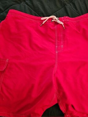 George Bright Red Men's Swim/Board Shorts